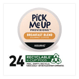 Pick Me Up Provisions™ Breakfast Blend Coffee K-Cups, 24/Box (PIE5000381024) Box of 24
