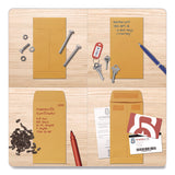 Redi-Seal Coin and Small Parts Envelope, #7, Cheese Blade Flap, Redi-Seal Adhesive Closure, 3.5 x 6.5, Kraft Brown, 500/Box (QUA50765) Box of 500