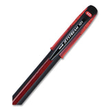 uniball® Jetstream 101 Hybrid Gel Pen, Stick, Bold 1 mm, Red Ink, Black/Red Barrel, Dozen (UBC1768013) 1 Dozen