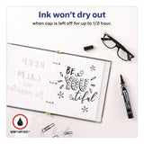 Avery® MARKS A LOT Large Desk-Style Permanent Marker with Metal Pocket Clip, Broad Bullet Tip, Black (AVE24878EA) Each