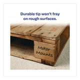 Avery® MARKS A LOT Large Desk-Style Permanent Marker with Metal Pocket Clip, Broad Bullet Tip, Black (AVE24878EA) Each