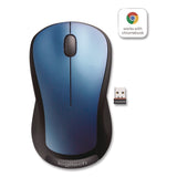 Logitech® M310 Wireless Mouse, 2.4 GHz Frequency/30 ft Wireless Range, Left/Right Hand Use, Peacock Blue (LOG865787) Each