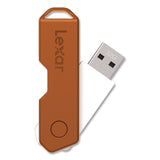 Lexar™ Twist Turn2 USB 2.0 Flash Drive, 32 GB, Orange/Purple/Teal, 3/Pack (LXR24388082) Pack of 3
