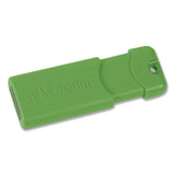 Verbatim® PinStripe USB 3.2 Flash Drive, 16 GB, Blue/Green/Red, 3/Pack (VER70386) Pack of 3