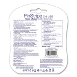 Verbatim® PinStripe USB 3.2 Flash Drive, 64 GB, Assorted Colors, 5/Pack (VER70389) Pack of 5