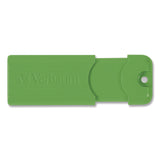 Verbatim® PinStripe USB 3.0 Flash Drive, 128 GB, Blue/Green/Red, 3/Pack (VER70390) Pack of 3