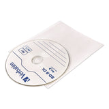 Verbatim® CD/DVD Sleeves, White, 50/Pack (VER71125) Pack of 50
