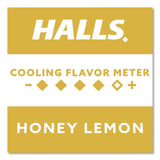 HALLS Relief Menthol cough Suppressant - Oral Anesthetic, Honey Lemon, 30/Pack (LIL621835306OWN) Pack of 30