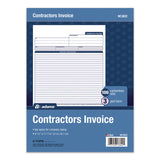 Adams Business Forms Multipart Contractor Invoice Forms, Three-Part Carbonless, 8.5 x 10.94, 100 Forms Total (ABFNC3822) Pack of 100