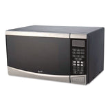 Avanti 0.9 cu ft Stainless Steel Countertop Microwave, 900 W, Stainless Steel/Black (AVAMT09V3S) Each