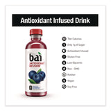 Bai Antioxidant Infused Beverage, Brasilia Blueberry, 18 oz Bottle, 12/Carton (DPP2712518) Case of 12