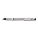 Pentel® EnerGel NV Gel Pen, Stick, Medium 0.7 mm, Black Ink, Gray/Black Barrel (PENBL27AEA) Each