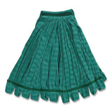 Rubbermaid® Commercial Microfiber Tube Wet Mop, Microfiber/Polyester, Medium, Green (RCPFGT85206GR00) Each