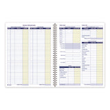 Adams Business Forms Weekly Bookkeeping Ledger, Columns Vary By Section, Royal Blue Cover, 11 x 8.5 Sheets, 56 Sheets/Book (ABFAFR70) Each