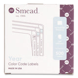 Smead Yearly End Tab File Folder Labels, 0.75 x 1.5, Orange, 500/Roll (SMD68326) 1 RL