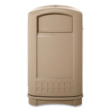 Rubbermaid Plaza Indoor/Outdoor Waste Container, Rectangular, Plastic, 50 gal, Beige (3964BG) Each