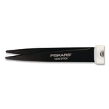 Fiskars® Premier SoftGrip Nonstick Scissors, 9.75" Long, 8" Cut Length, Offset White Handle (FSK1069764) Each