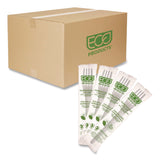 Eco-Products® Plantware CPLA Cutlery, Individually Wrapped, Fork, White, 1,000/Carton (ECOEPS017W) Case of 1000