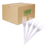 Eco-Products® Plantware CPLA Cutlery, Fork, White, 1,000/Carton (ECOEPS017) Case of 1000