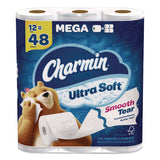 Charmin Ultra Soft Bathroom Tissue, Mega Roll, Septic Safe, 2-Ply, White, 224 Sheets/Roll, 12 Rolls/Pack (PGC08813PK) Pack of 12