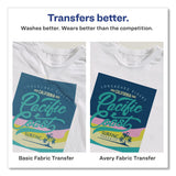 Avery® Fabric Transfers, For Light-Colored Fabrics, 8.5 x 11, White, 6/Pack (AVE3271) Pack of 6