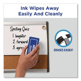 Avery® MARKS A LOT Desk-Style Dry Erase Markers, Broad Chisel Tip, Blue (AVE24406EA) Each