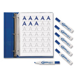 Avery® MARKS A LOT Desk-Style Dry Erase Markers, Broad Chisel Tip, Blue (AVE24406EA) Each