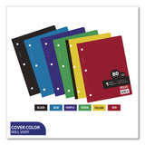 BAZIC® Products Wireless Notebooks, 1-Subject, Medium/College Rule, Randomly Assorted Cover Color, (80) 10.5 x 7.5 Sheets (BAZ581) Each