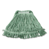 Rubbermaid® Commercial Super Stitch Blend Mop, Cotton/Synthetic, Medium, Green (RCPD21206GR00) Each