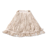 Rubbermaid® Commercial Super Stitch Cotton Looped End Wet Mop, Large, 1" White Headband (RCPFGD11306WH00) Each