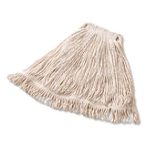 Rubbermaid® Commercial Super Stitch Cotton Looped End Wet Mop, Large, 1" White Headband (RCPFGD11306WH00) Each