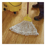 Rubbermaid® Commercial Super Stitch Cotton Looped End Wet Mop, Large, 1" White Headband (RCPFGD11306WH00) Each