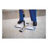 Rubbermaid® Commercial HYGEN™ Microfiber Wet Mop Pad, 18", Blue (RCPFGQ41000BL00) Each