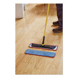 Rubbermaid® Commercial HYGEN™ Microfiber Wet Mop Pad, 18", Red, 12/Carton (RCPFGQ41000RD00) Case of 12