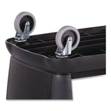 Boardwalk® Bussing Cart, Plastic, 3 Shelves, 300 lb Capacity, 18 x 36.25 x 38, Black (BWKBCART3) Each
