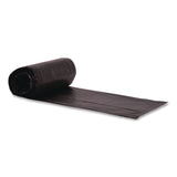 Boardwalk® High-Density Can Liners, 60 gal, 22 mic, 38 x 60, Black, Perforated Roll, 150/Carton (BWK385822K) Case of 150