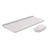 Logitech® MK470 Slim Wireless Keyboard and Mouse Combo, 2.4 GHz/33 ft Wireless Range, Off-White (LOG920009443) Each