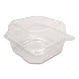 Karat® PET Plastic Hinged Container, 6 x 6 x 3.3, Clear, Plastic, 500/Carton (KRTFPHC66PET1C) Case of 500