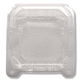 Karat® PET Plastic Hinged Container, 6 x 6 x 3.3, Clear, Plastic, 500/Carton (KRTFPHC66PET1C) Case of 500