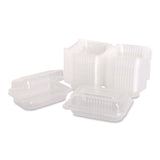 Karat® Polypropylene Plastic Hinged Container, 6 x 9 x 2.97, Clear, Plastic, 125/Pack, 2 Packs/Carton (KRTFPHC96PP1C) Case of 250
