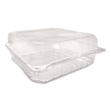 Karat® PET Plastic Hinged Container, 9 x 9 x 3.6, Clear, Plastic, 100/Pack, 2 Packs/Carton (KRTFPHC99PET1C) Case of 200
