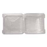 Karat® PET Plastic Hinged Container, 9 x 9 x 3.6, Clear, Plastic, 100/Pack, 2 Packs/Carton (KRTFPHC99PET1C) Case of 200
