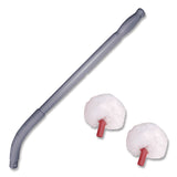 Unger® Toilet Bowl Swab, 26" Handle, Gray/Red/White (UNGBSCOREA) Each