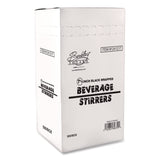 Berkley Square Wrapped Polypropylene Stirrers, 7.75", Black, 500/Box (BEKBEP89378) Box of 500