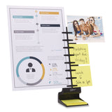 NoteTower Desktop Pro Plastic Document Stand Bar, 2 Sheet Capacity, Plastic, Black (NWRNTR3001) Each