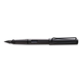 LAMY safari Fountain Pen, Medium Nib, Blue Ink, Charcoal Barrel (LMYL17M) Each