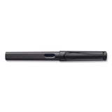 LAMY safari Fountain Pen, Medium Nib, Blue Ink, Charcoal Barrel (LMYL17M) Each