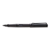LAMY safari Fountain Pen, Medium Nib, Blue Ink, Charcoal Barrel (LMYL17M) Each