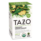 Tazo® Seattle's Best® Tea Bags, Organic Green Ginger, 16/Box (TZOTAZ00356BX) Box of 16