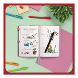 TRU RED™ Flexible-Cover Business Journal, Elastic Closure, 1-Subject, Narrow Rule, Mauve Cover, (128) 8 x 5.5 Sheets (TUDTR61956) Each